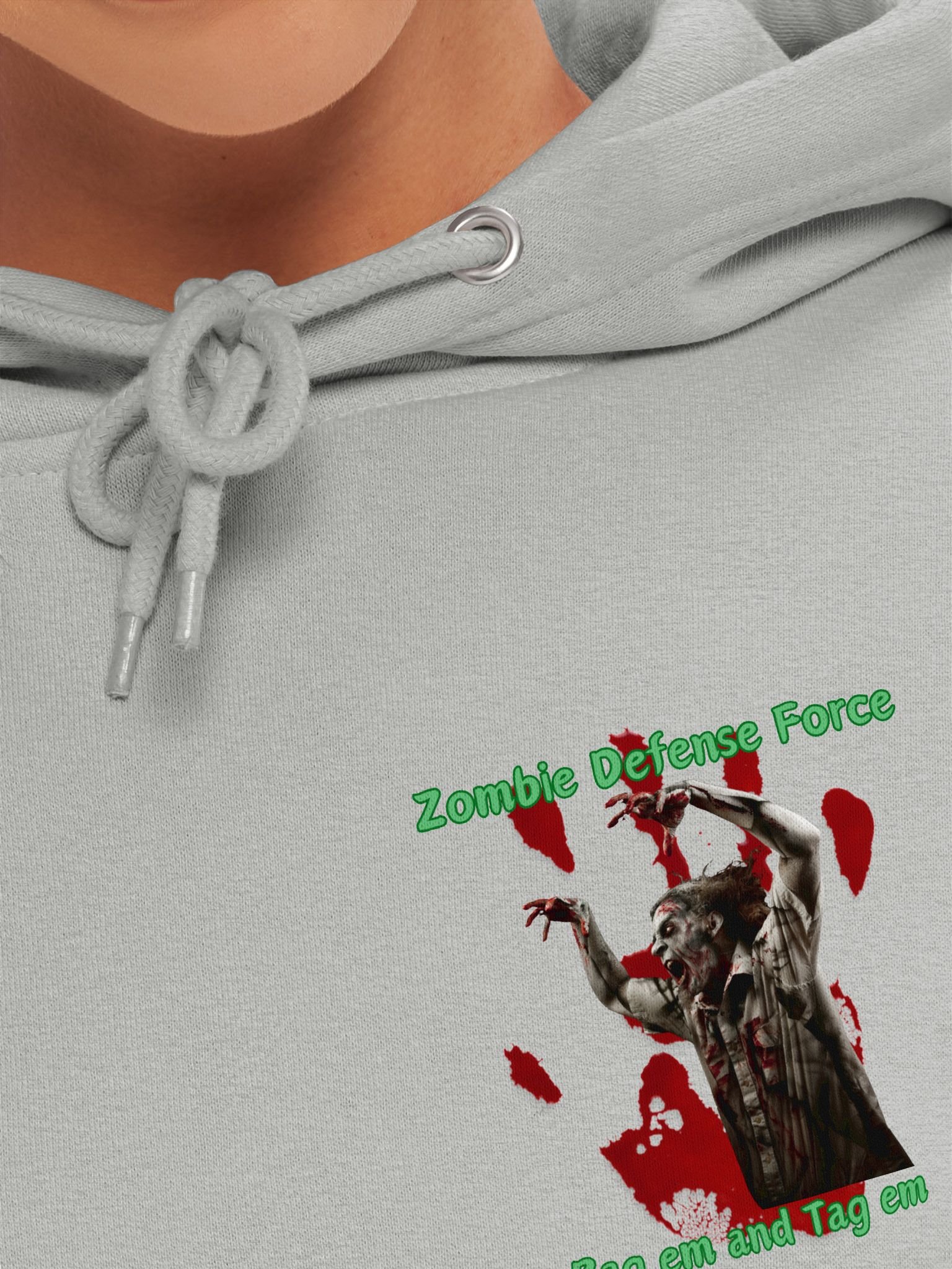 🧟‍♂️ ZDF “Bag ’Em and Tag ’Em” Tactical Hoodie — Warm. Wicked. War-Ready. product image (25)