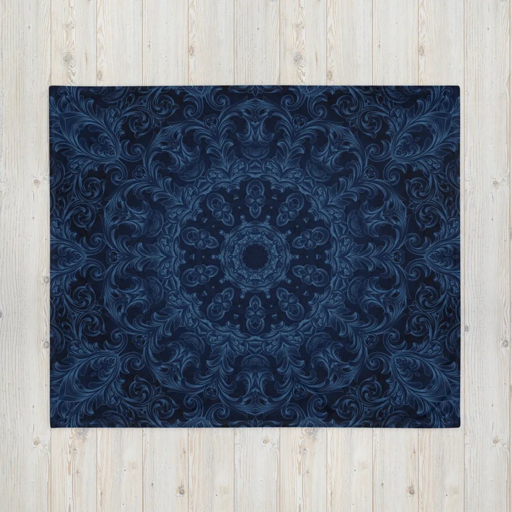 Blue Kaleidoscope Throw Blanket product image (16)