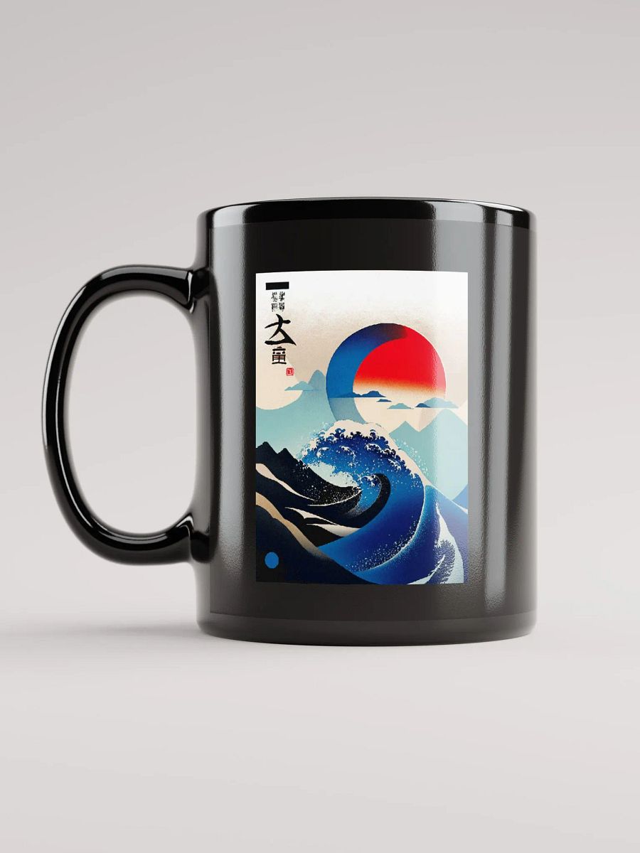 Geometric abstract art in Japanese style (front & back) product image (6)
