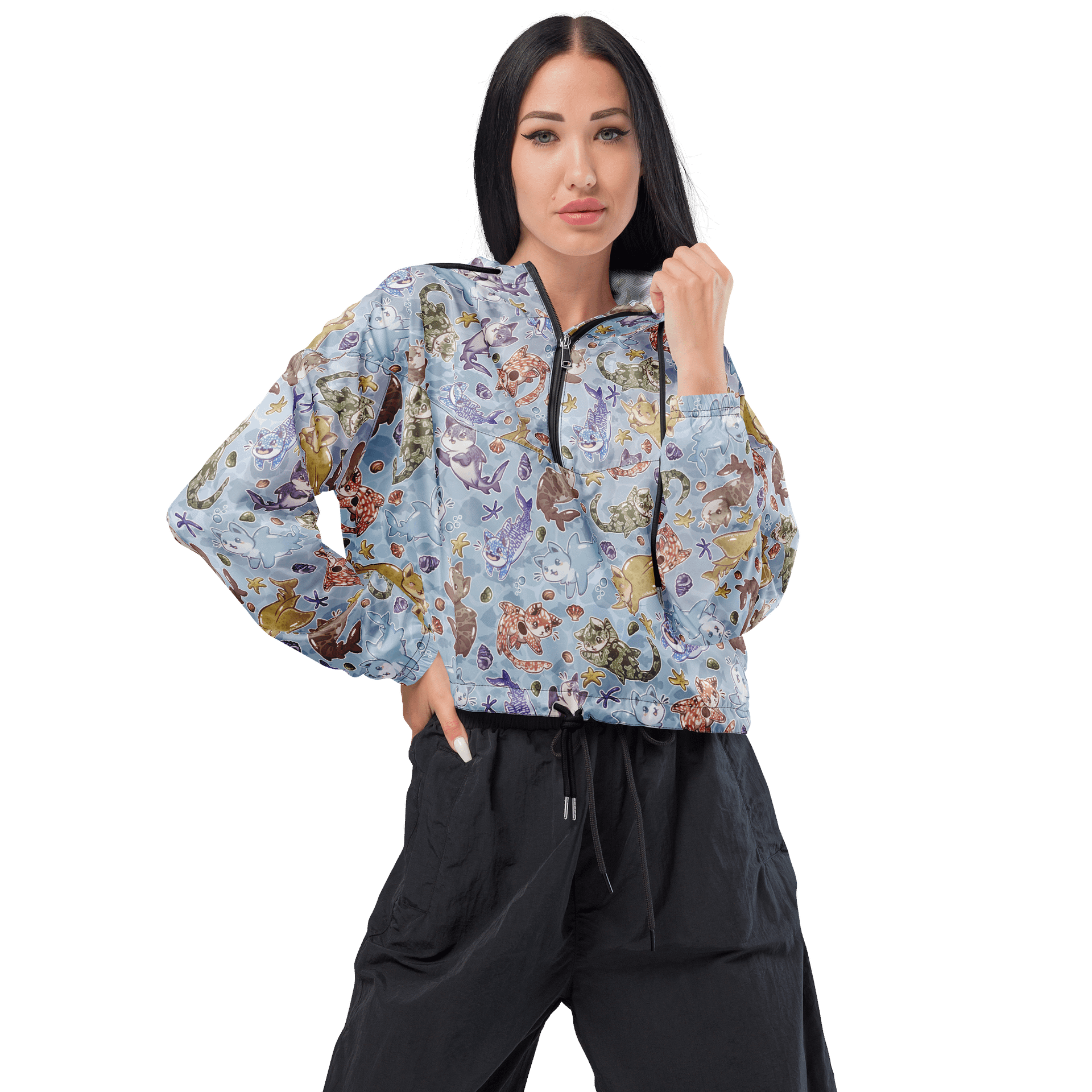 CATSHARK - women's cropped windbreaker product image (1)