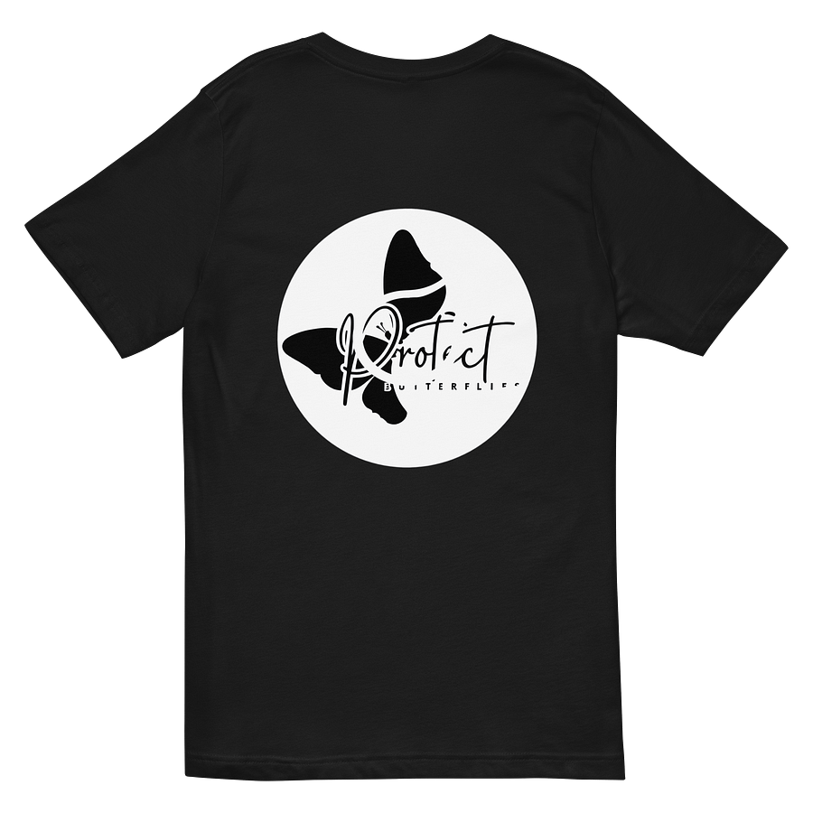 Black Butterfly V neck T shirt product image (11)