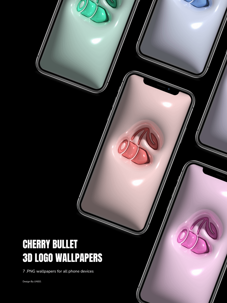 Cherry Bullet 3D Logo 🍒 Phone Wallpapers product image (1)
