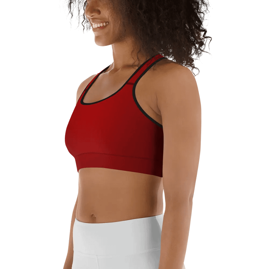 Red Gradient Power Sports Bra product image (5)