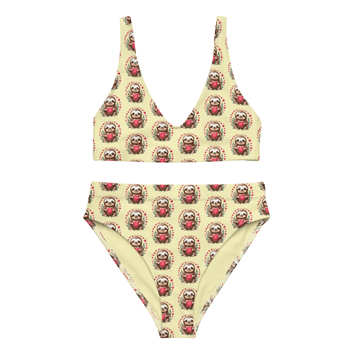 Sloth Love Circle High Waist Bikini Set product image (1)