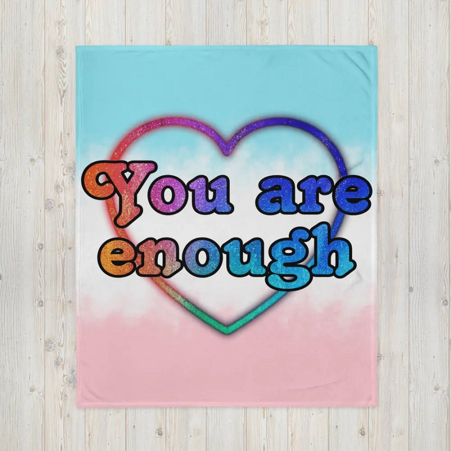 You are enough blanket product image (4)