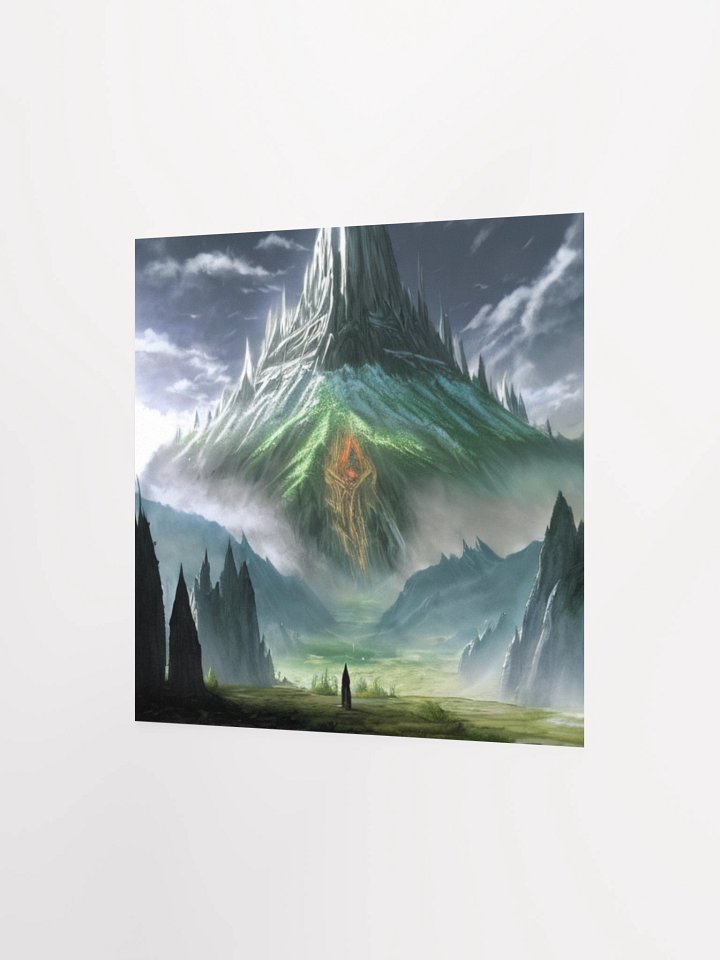 Mystical Mountain Glow Lord Of The Rings Anime Concept Art Poster product image (7)