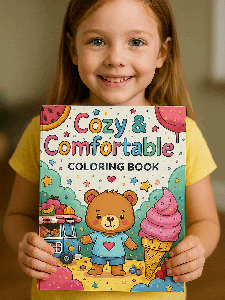 Cozy and Comfortable Coloring Book product image (1)