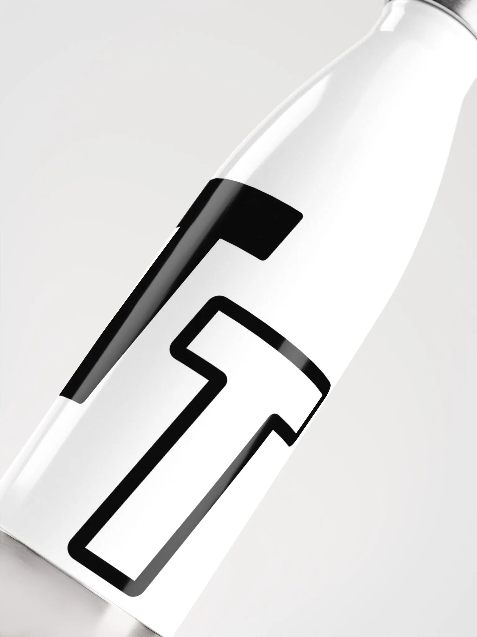 Trendy Stainless Steel Water Bottle - White product image (1)