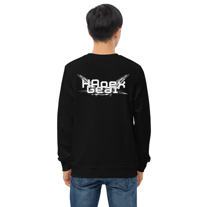 Unisex Organic Sweatshirt - White HApex Gear White Logo product image (1)