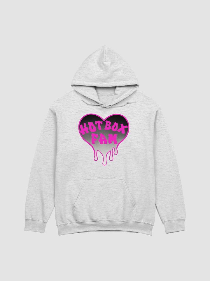 HOT BOX FAM PINK & BLACK OMBRE LOGO HOODIE product image (7)