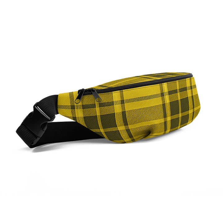 Yellow Plaid Fanny Pack (Waist Bag) product image (2)