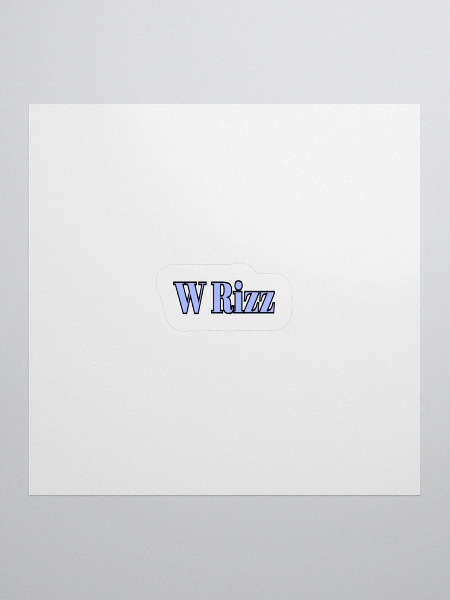 W Rizz Meme Sticker. product image (1)