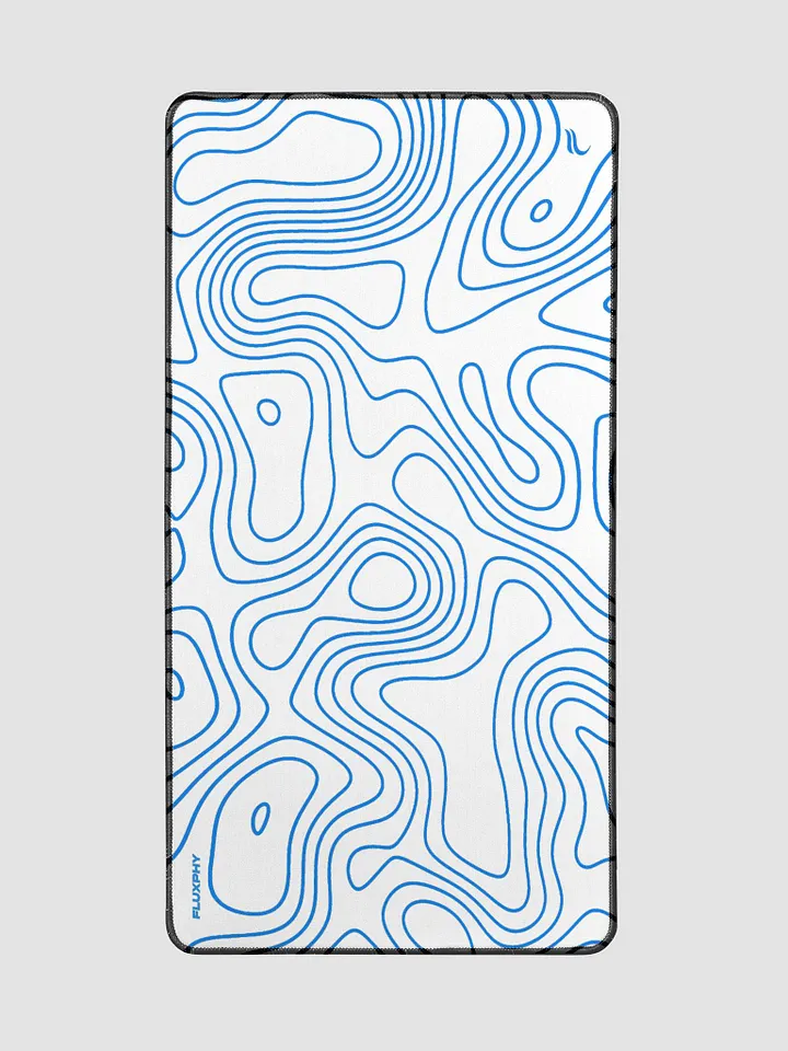 White Blue Topography Mousepad by Fluxphy product image (2)