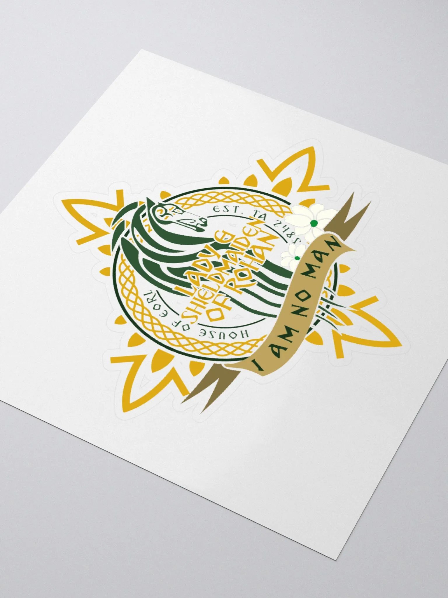 Lady & Shieldmaiden of Rohan Sticker | Éowyn Quote product image (7)