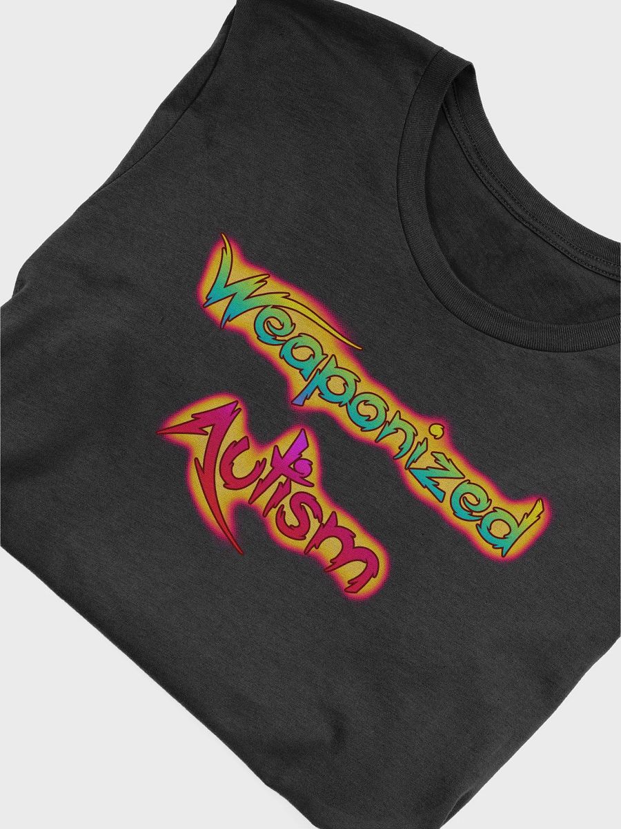 Weaponized Autism (Rainbow Text) Straight-Sided T-Shirt product image (25)