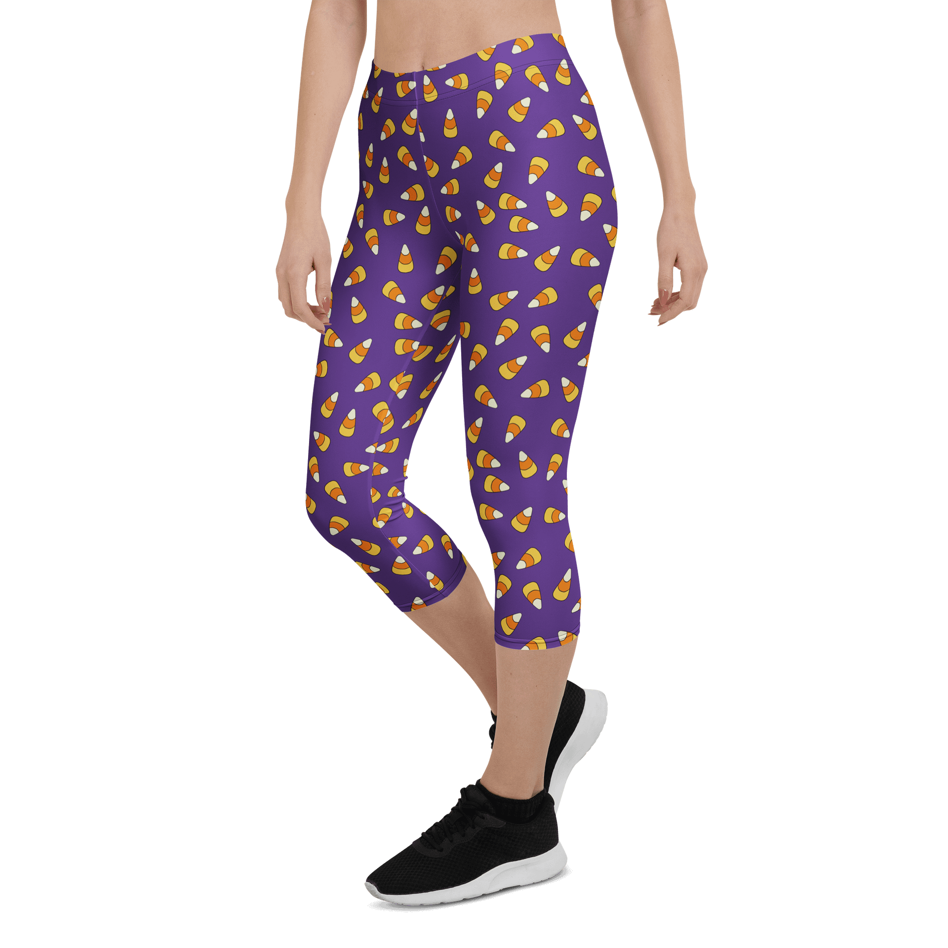 "Scattered Candy Corn" Pattern - Capri Leggings product image (5)
