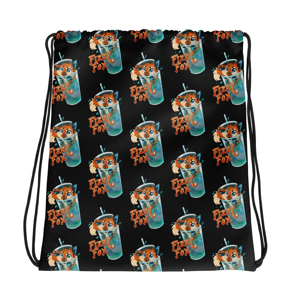 Fizzy Fox All-Over Print Drawstring Bag product image (1)