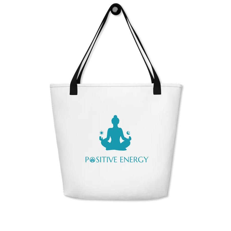 SoulGlow Custom Canvas Large Tote Bag with Pocket - Carry Your Light Everywhere product image (3)