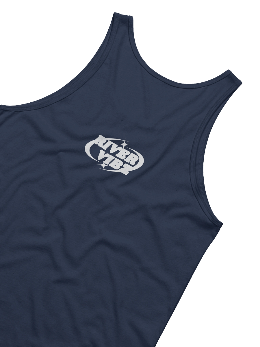 Men's White Starry River Vibz Logo Tank product image (24)
