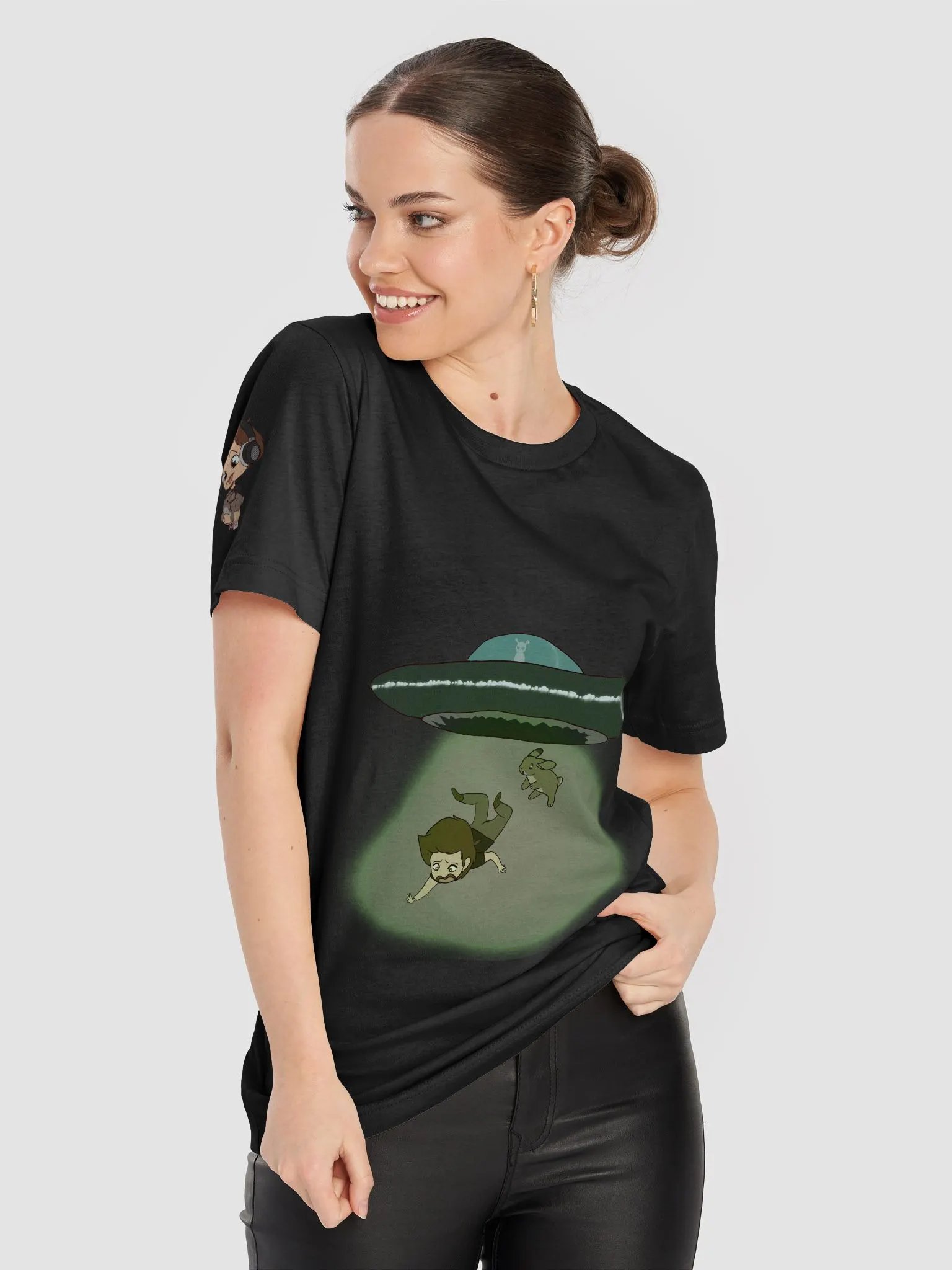Abducting Bunnies Graphic Tee product image (8)