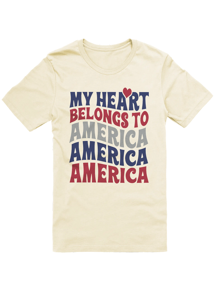 My Hearts Belongs To America T-shirt product image (21)
