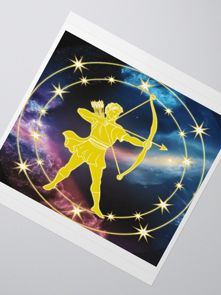 Exclusive Sagittarius Zodiac Sticker: Centaur Archer in Cosmic Twilight - Perfect for Astrology Fans and Unique Gifts! product image (6)