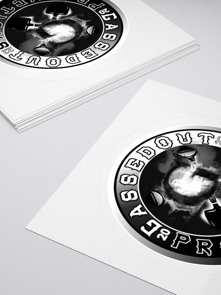 GassedOut Shovel Logo Sticker product image (7)