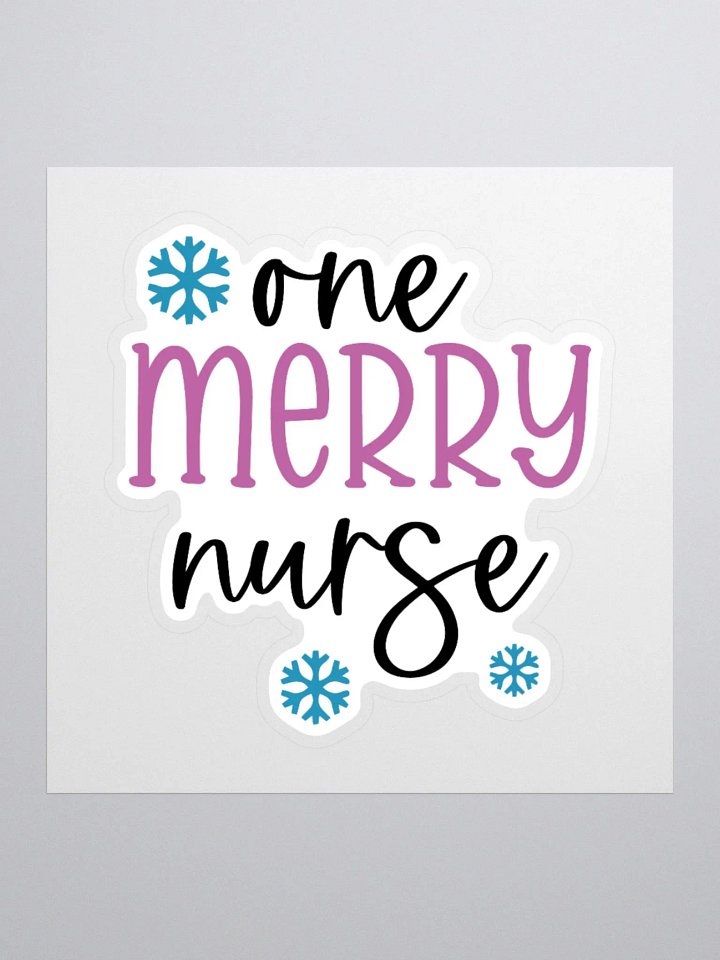 One Merry Nurse Sticker product image (2)