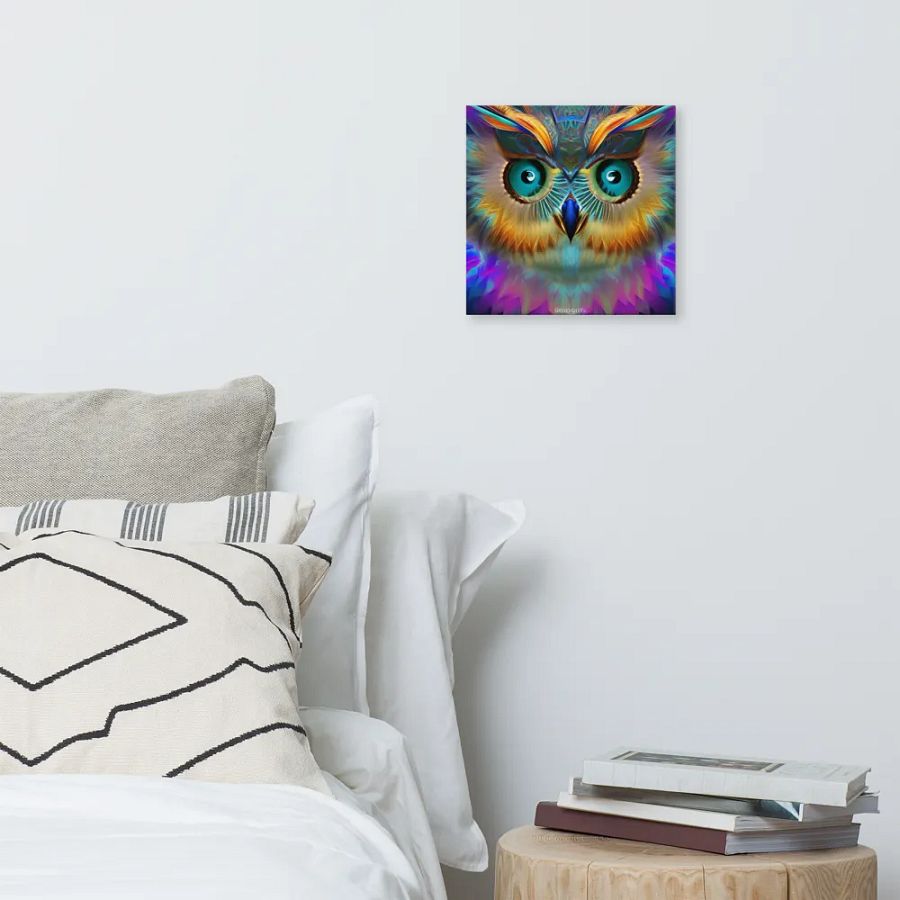 Fantasy Fractal Owl Art - v15 product image (6)