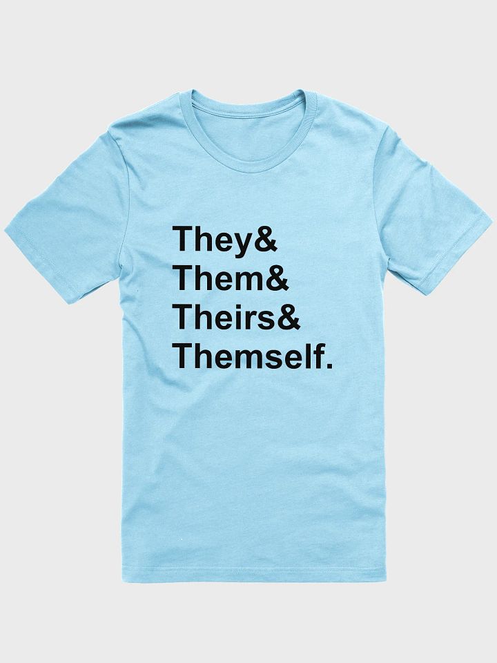 they/them (black) t-shirt product image (1)