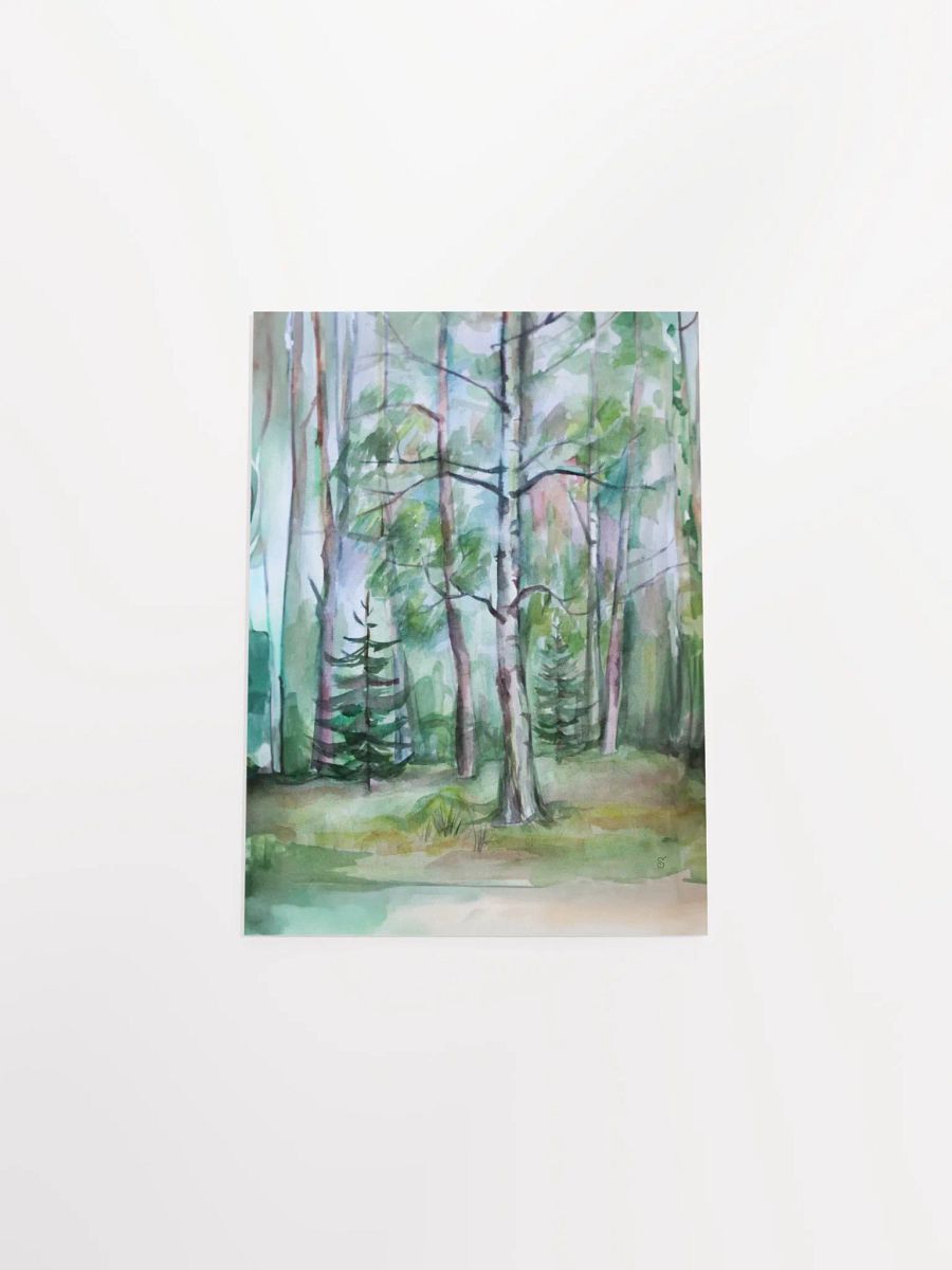 Enchanted Forest Watercolor Poster. -Dacha Lawn product image (8)