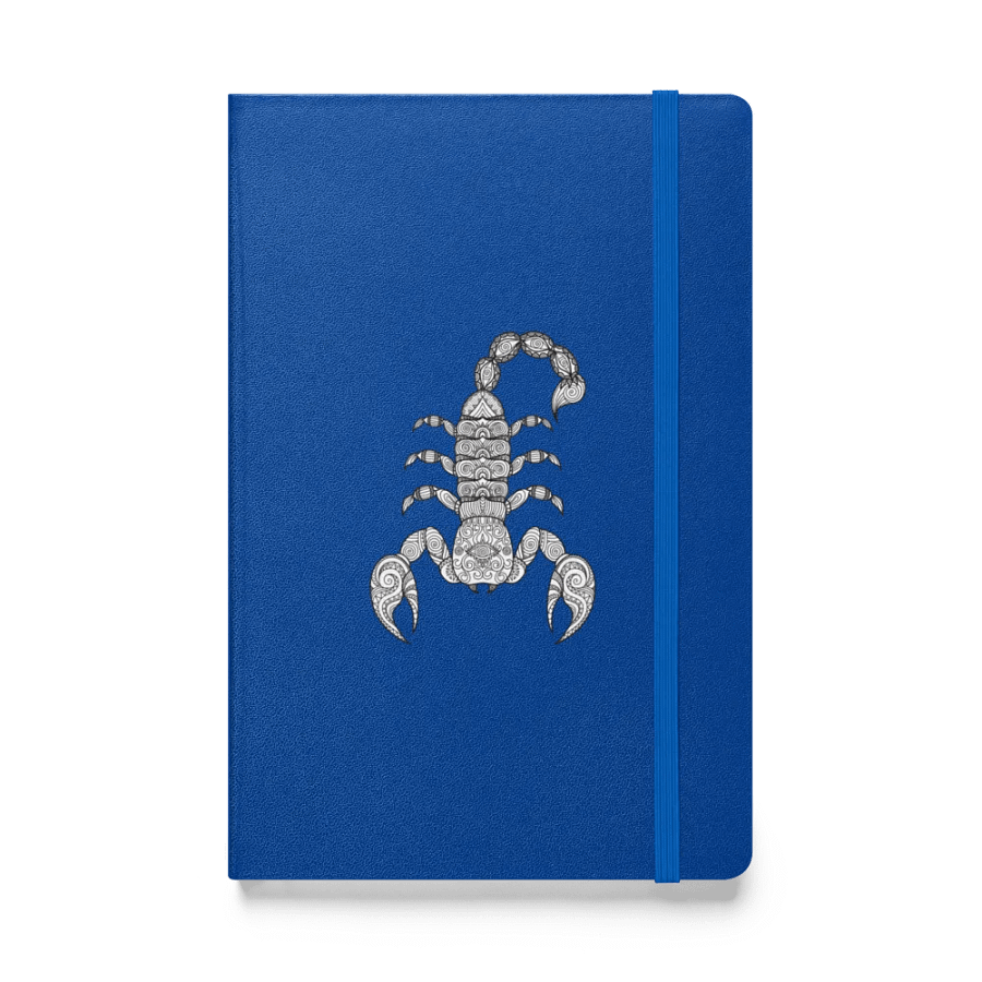 Lobster Drawing Ocean Blue Hardcover Bound Notebook | JournalBook® product image (1)
