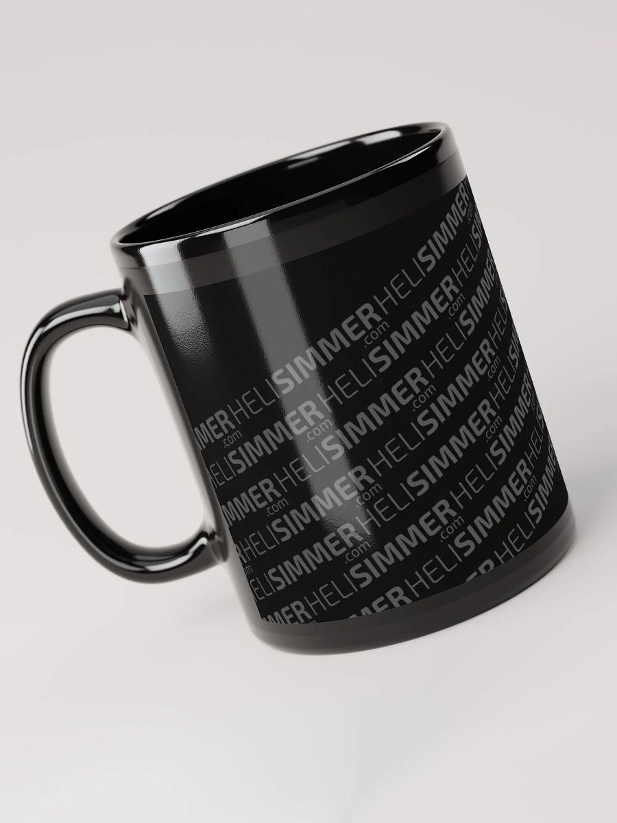 HeliSimmer.com Logo Mug - All black product image (6)