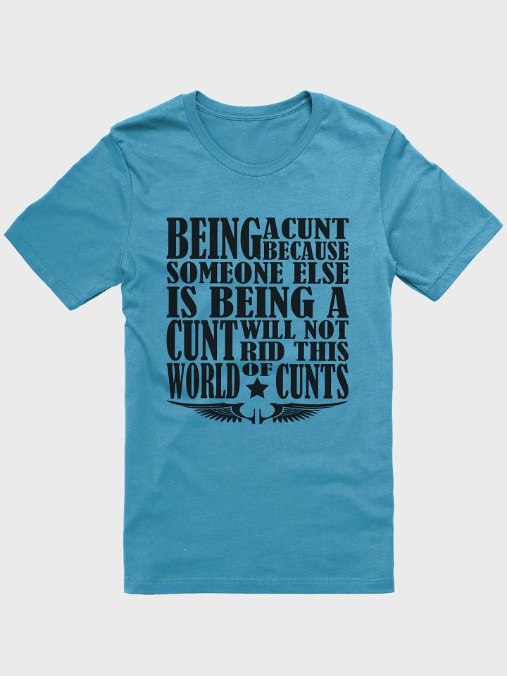 Stop Being A Cunt - Black Lettering - Bella+Canvas Supersoft T-Shirt product image (2)