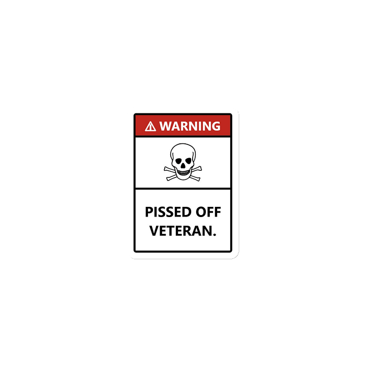 Warning: pissed off veteran Magnet product image (1)