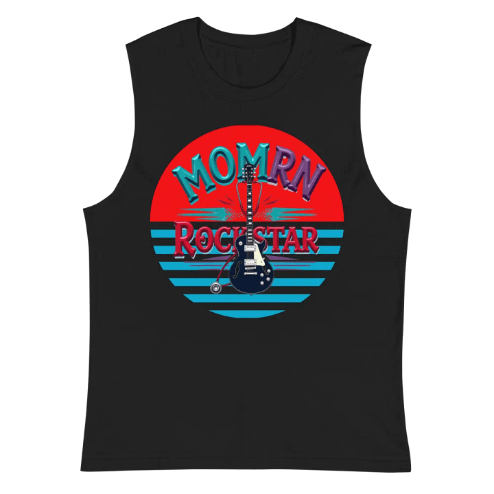 Rockstar Mom RN Sunset Muscle Tank product image (3)