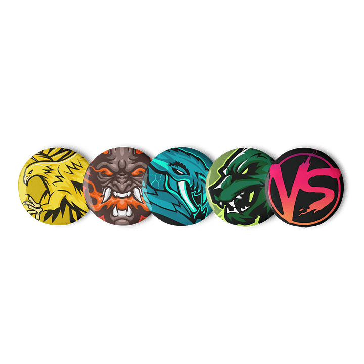 BATTLE OF MIDGARD 'VS' BADGE SET product image (1)