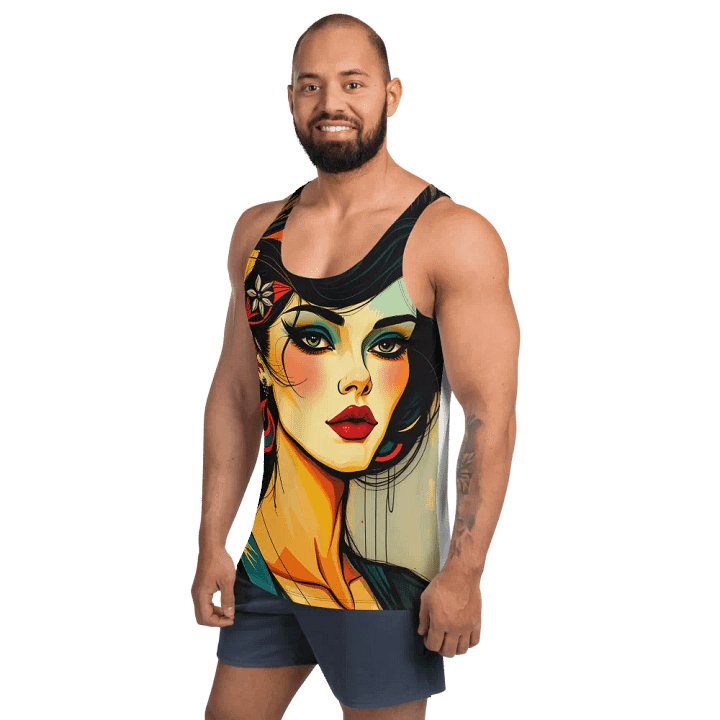 Geometric Glamour All-Over Tank Top unisex product image (2)