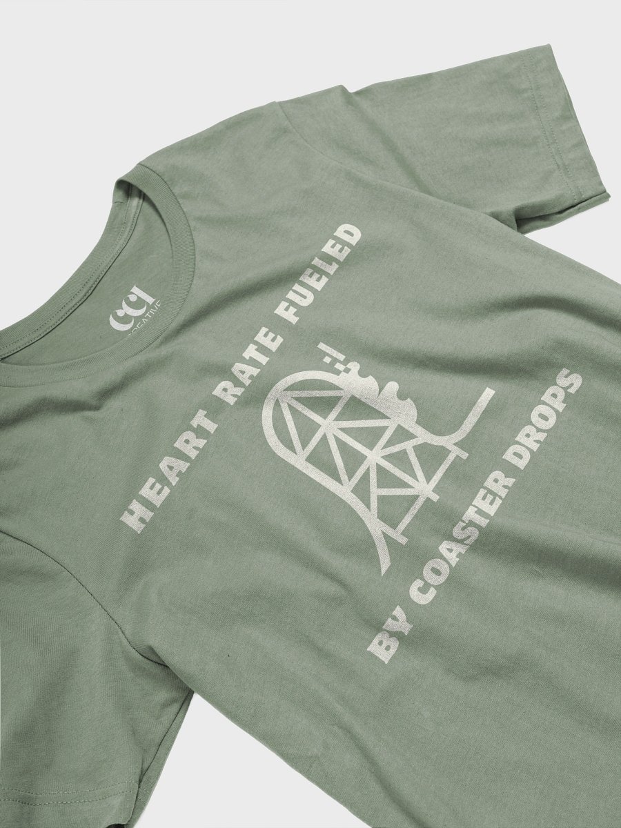 Heart Rate Fueled by Coaster Drops T-Shirt - Thrill Seeker Graphic Tee product image (3)