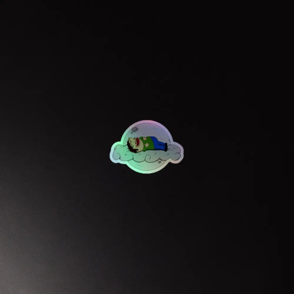 Mijo on Clouds Holographic Sticker product image (2)