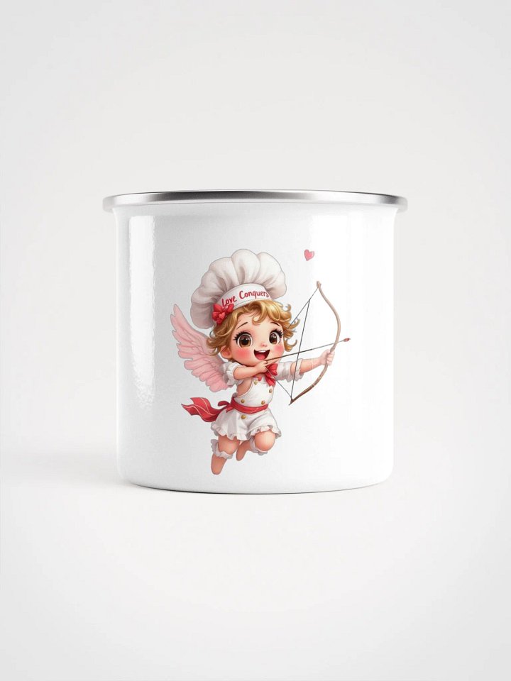 Love Conquers Enamel Mug product image (2)