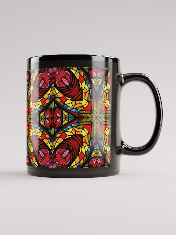 8T Sips Mosaic Black Glossy Mug product image (1)