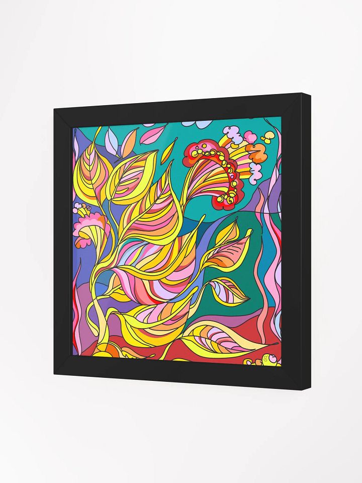 Vibrant Flora: Framed Abstract Poster - Paradise Landscapes No. 3 product image (20)