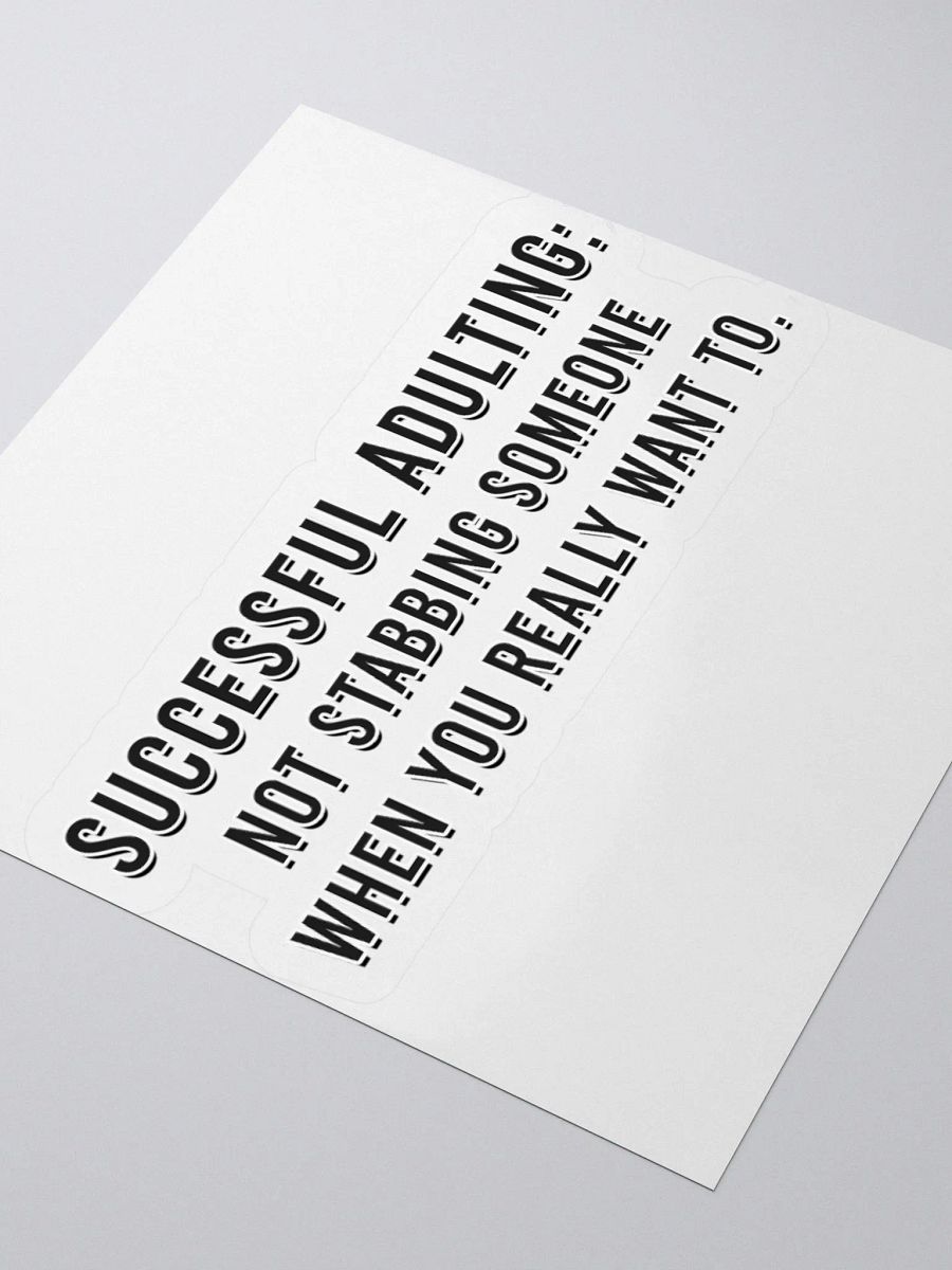 Successful Adulting Sticker product image (7)
