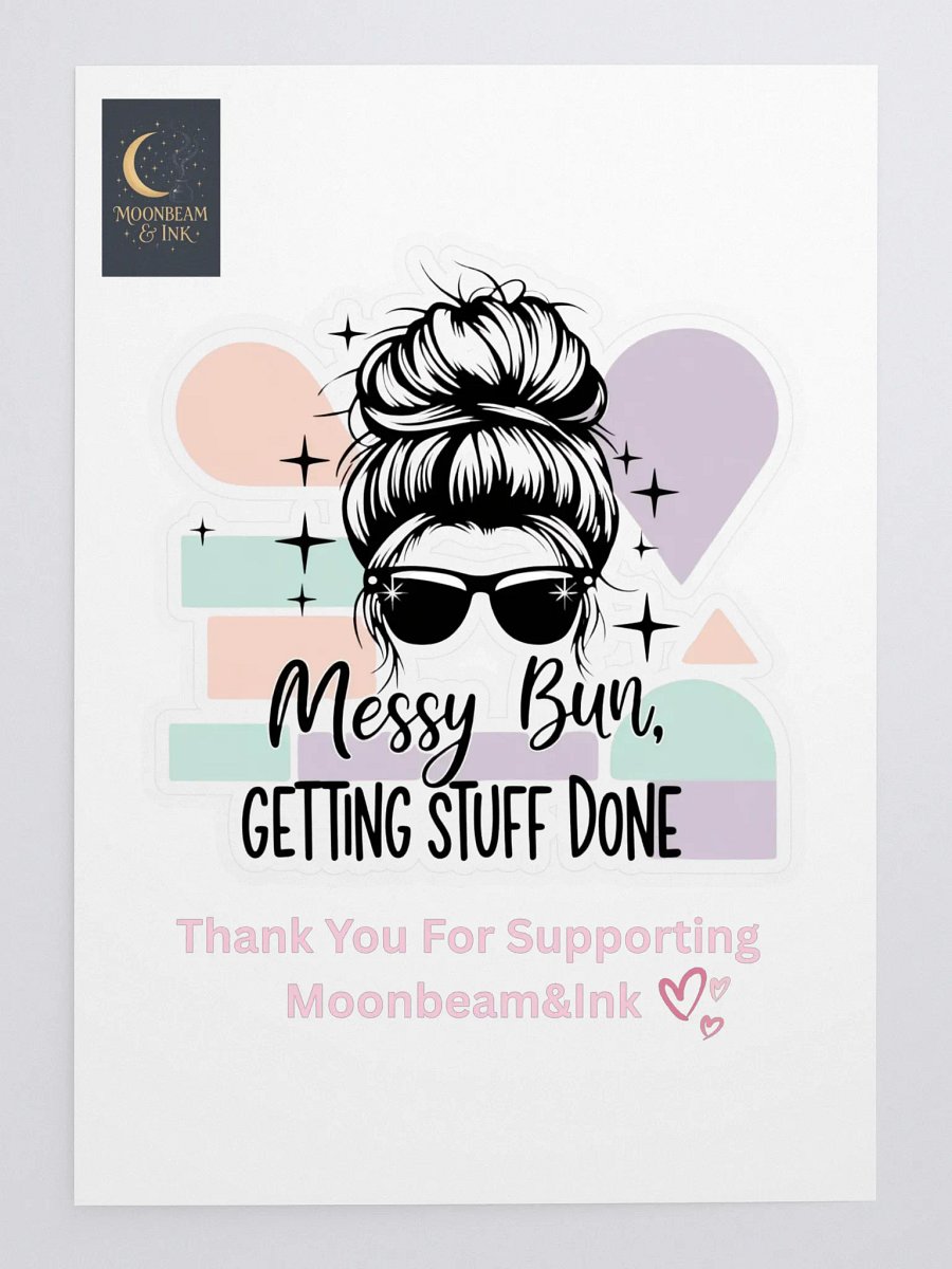 Messy Bun Sticker Sheet product image (3)