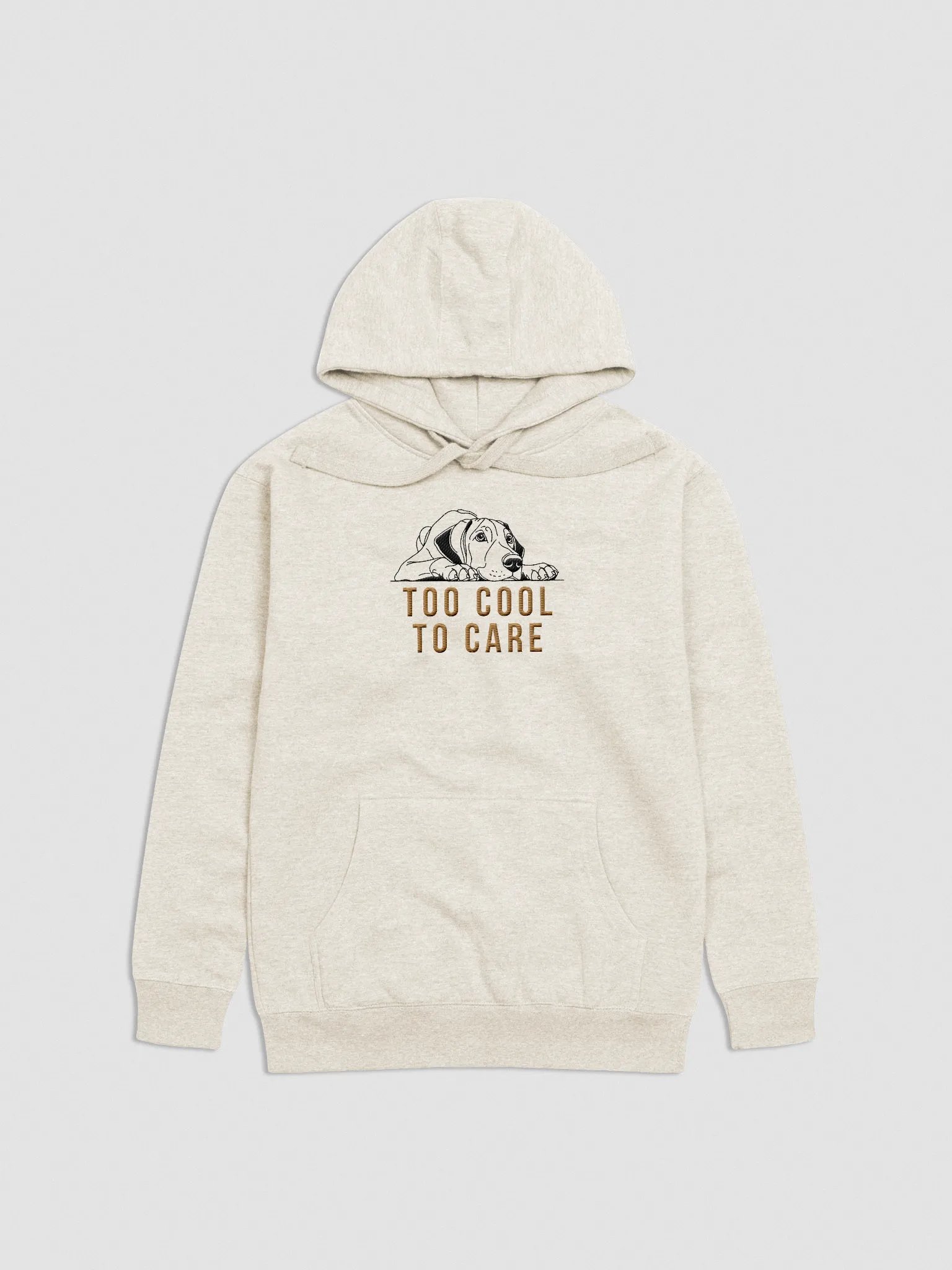 Too Cool To Care Rhodesian Ridgeback Premium Hoodie - Embroidered product image (1)