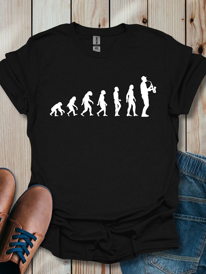 Saxophone Player Evolution T-Shirt product image (1)