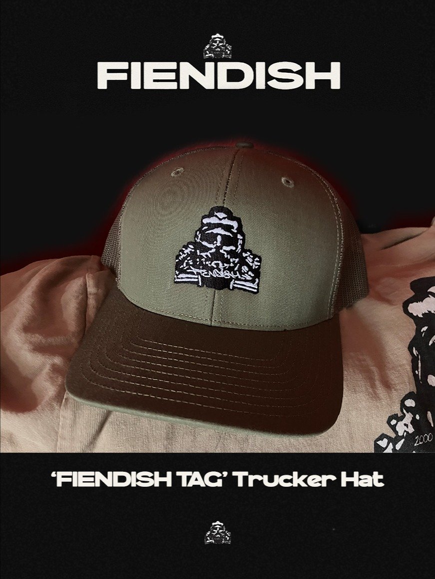 'FIENDISH TAG' Trucker Hat product image (2)