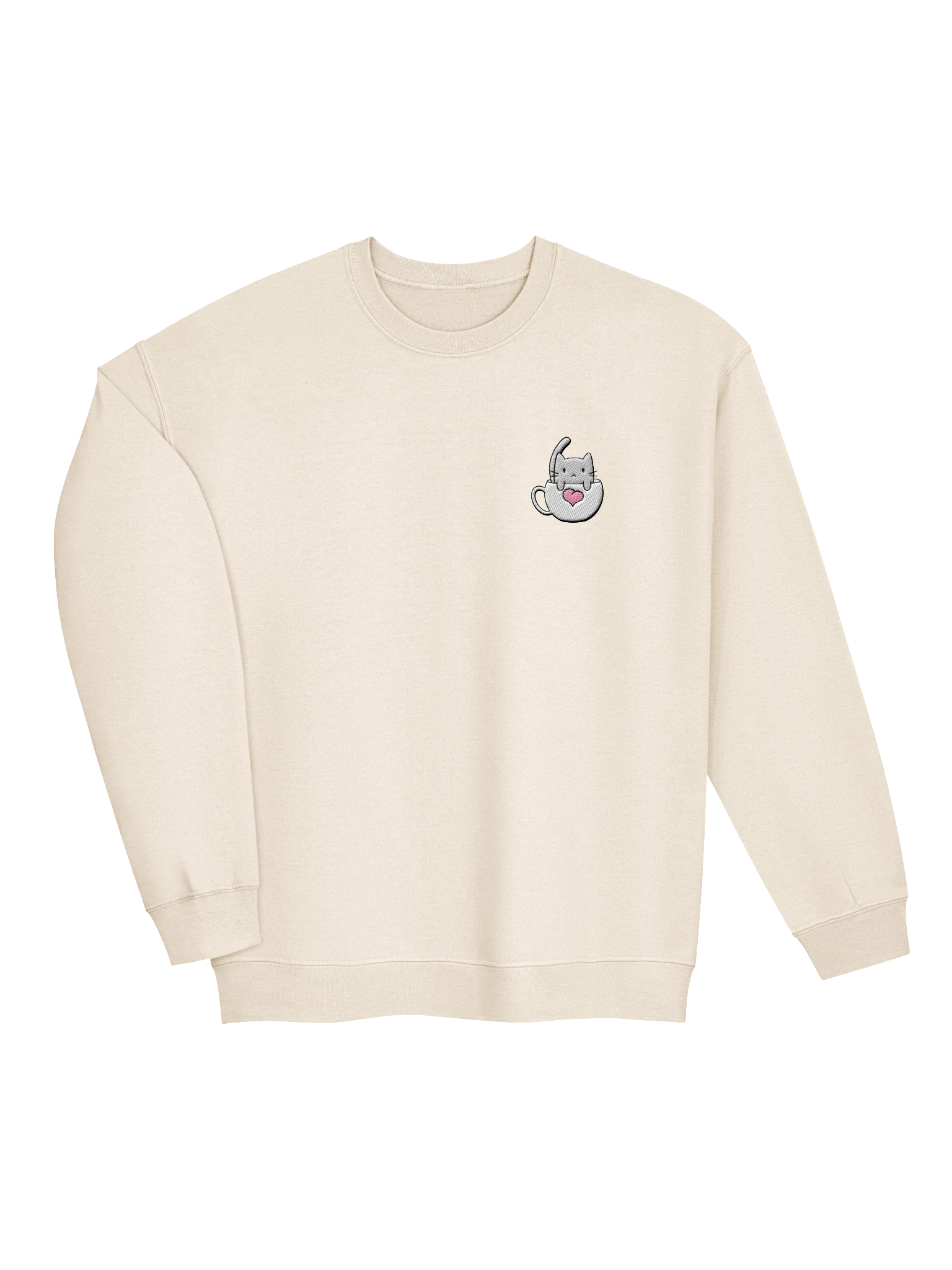 Softie's Café Logo Sweatshirt || Left sided, Embroidered product image (3)