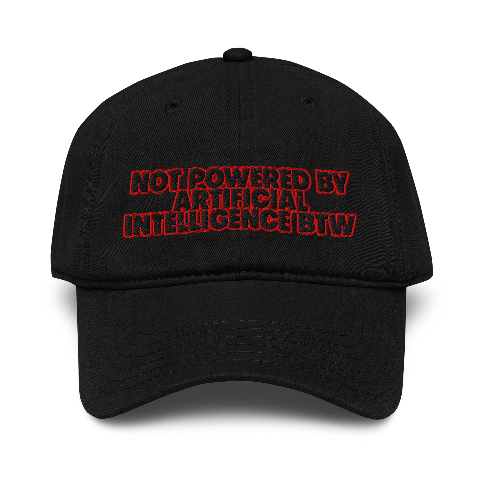 not powered by AI – Baseball Cap product image (1)